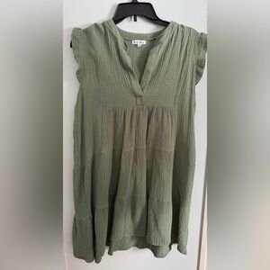 Love Tree Sage Green Tunic Top